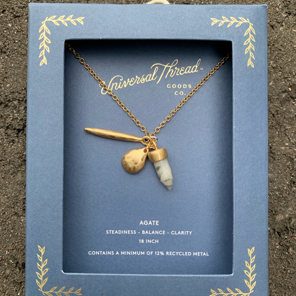 Semi-Precious Agate Stone Necklace